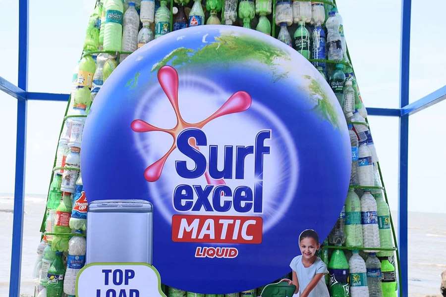 Surf Excel Matic’s bottle installation